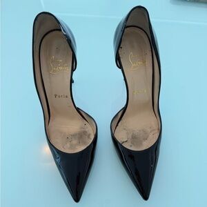 Christian Louboutin Black Patent Leather Pumps